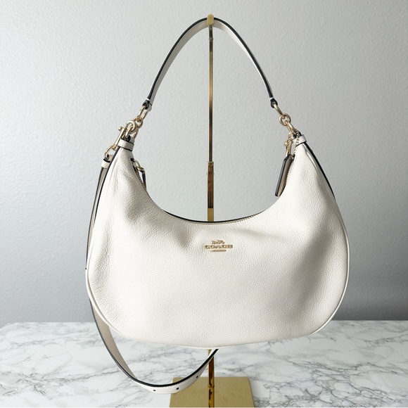 Coach Handbags - 1. NWOT Coach Harley East/West Ivory Pebbled Leather Hobo Shoulder Crossbody Bag
